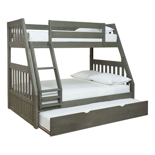 Picture of HARLEY TWIN/FULL BUNK BED W/TRUNDLE