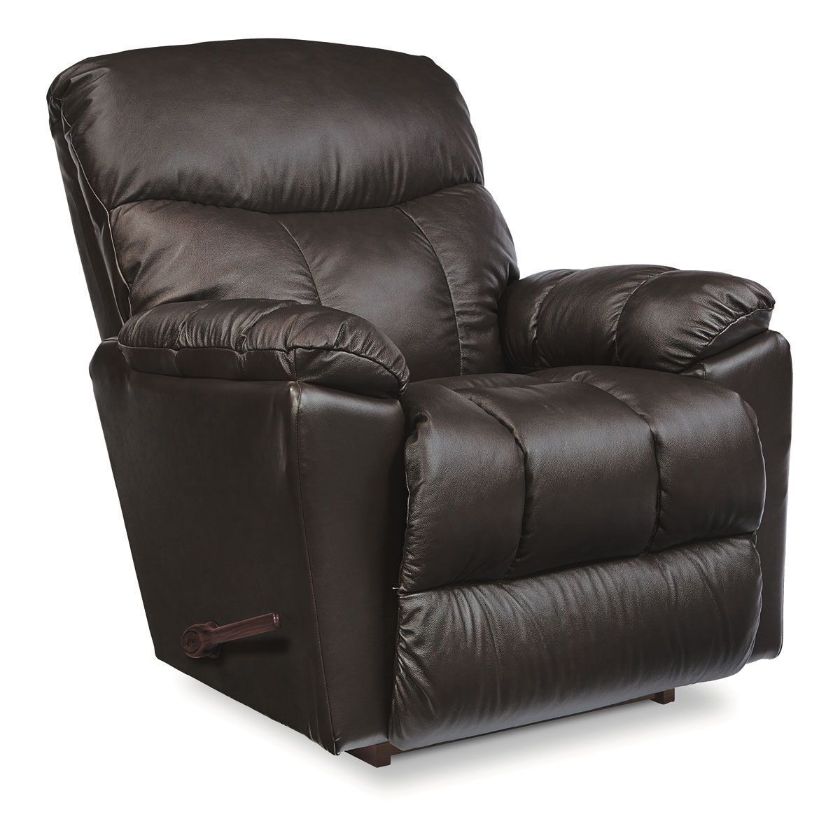 Picture of HOLLAND BROWN LEATHER MANUAL ROCKER RECLINER