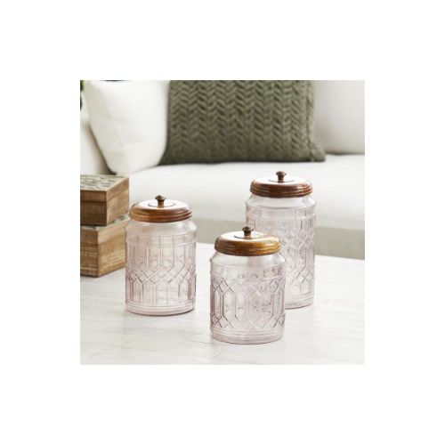 Picture of CLEAR GLASS JAR SET