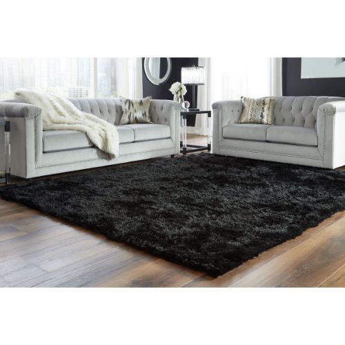 Picture of BLACK SHAG AREA RUG