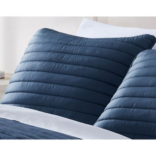 Picture of CHANNEL PUFF NAVY 3 PC FULL COMFORTER SET