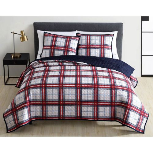 Picture of ELIANNA PLAID 2 PC TWIN COVERLET SET