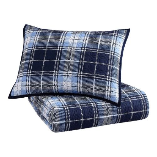 Picture of SABIR PLAID 2 PC TWIN COVERLET SET