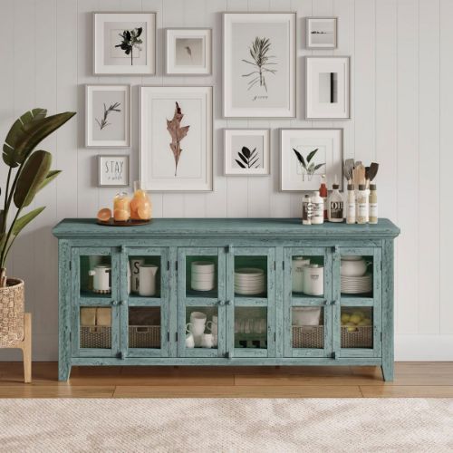 Picture of SOUTHBROOKE TEAL 70" ACCENT CABINET