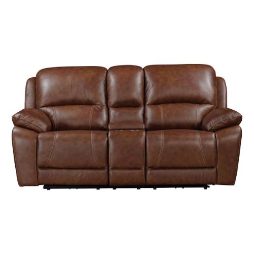 Picture of BRYANT LEATHER POWER RECLINING CONSOLE LOVESEAT