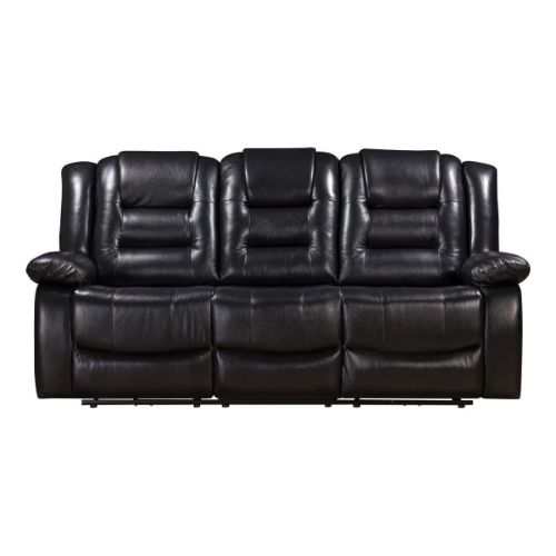 Picture of NEXUS BLACK LEATHER DUAL POWER RECLINING SOFA