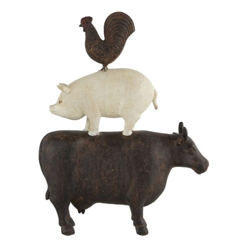 Picture of FARM ANIMALS STACKED SCULPTURE