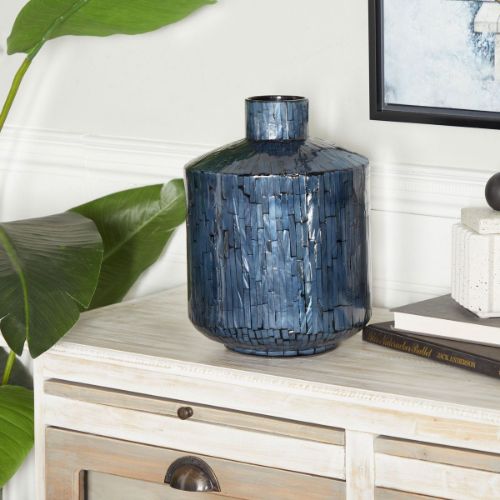 Picture of BLUE HANDMADE VASE