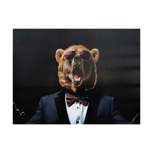 Picture of TUXEDO BEAR CANVAS WALL ART