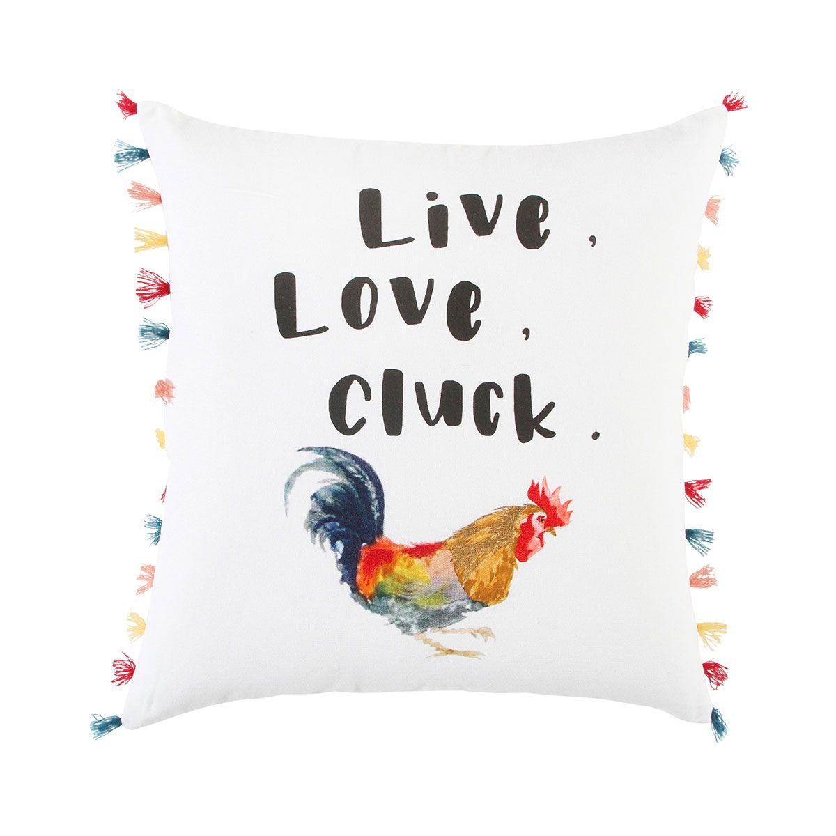Picture of LIVE LOVE CLUCK THROW PILLOW