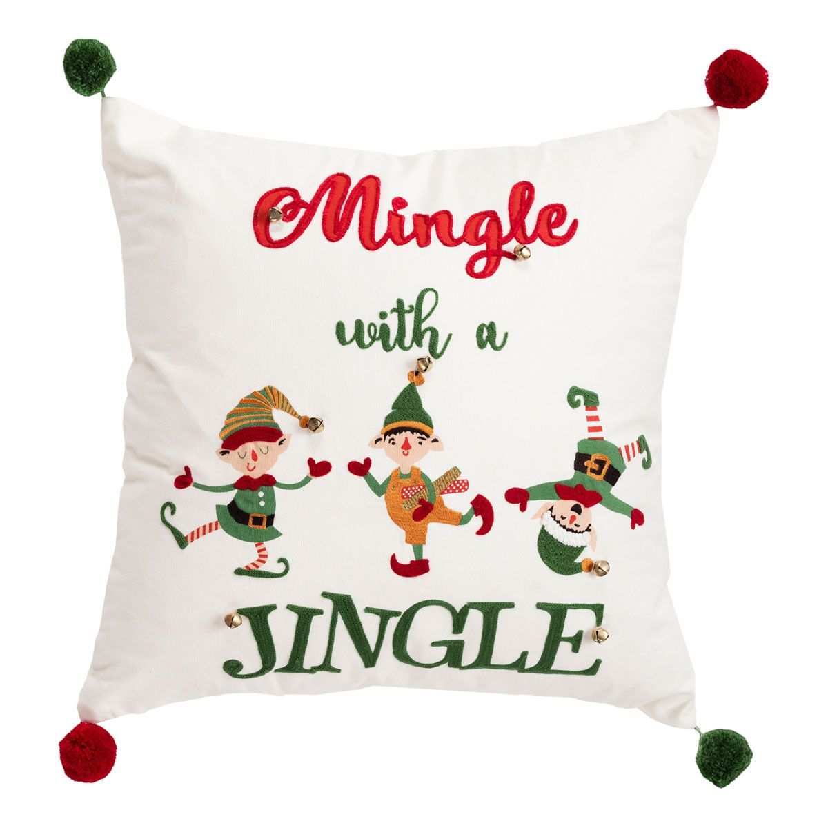 Picture of MINGLE WITH A JINGLE THROW PILLOW