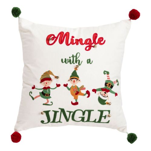 Picture of MINGLE WITH A JINGLE THROW PILLOW