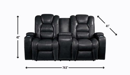 Picture of DAYTONA DUAL POWER RECLINING CONSOLE LOVESEAT