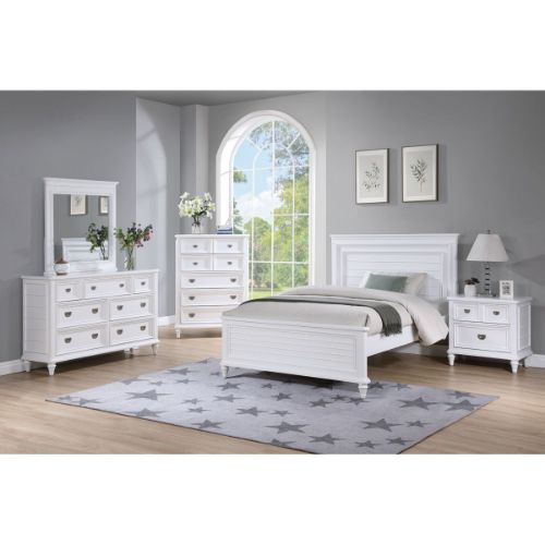 Picture of NANTUCKET WHITE 3PC FULL YOUTH BEDROOM GROUP