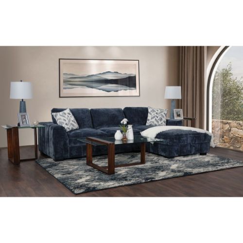 Picture of OASIS NAVY 2 PC SECTIONAL WITH RIGHT ARM CHAISE
