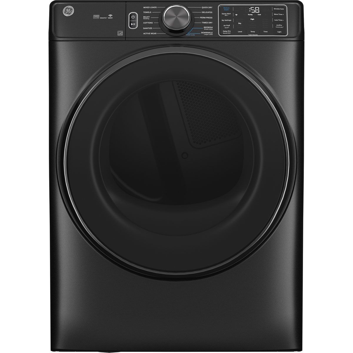 Picture of GE® 7.8 cu. ft. Capacity Smart Front Load Electric Dryer with Steam and Sanitize Cycle - GFD65ESPVDS