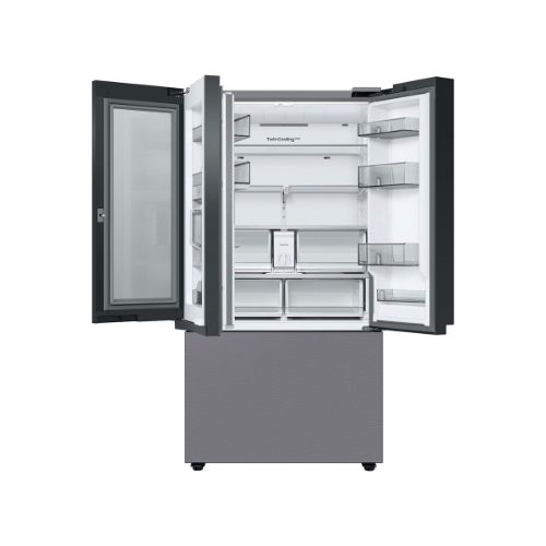 Picture of Samsung Bespoke 30 cu. ft. 3-Door French Door Refrigerator with Beverage Center in Stainless Steel - RF30BB6600QL