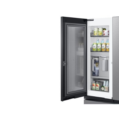 Picture of Samsung Bespoke 30 cu. ft. 3-Door French Door Refrigerator with Beverage Center in Stainless Steel - RF30BB6600QL