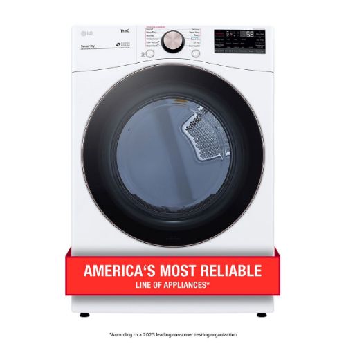 Picture of LG 7.4 cu. ft. Ultra Large Capacity Smart wi-fi Enabled Front Load Electric Dryer with TurboSteam™ and Built-In Intelligence - DLEX4000W