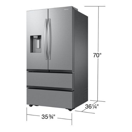 Picture of Samsung 30 cu. ft. Mega Capacity 4-Door French Door Refrigerator with Four Types of Ice in Stainless Steel - RF31CG7400SR