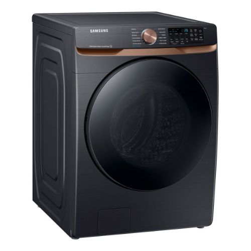 Picture of Samsung 5 cu. ft. Extra Large Capacity Smart Front Load Washer in Brushed Black with Super Speed Wash and Steam - WF50BG8300AV