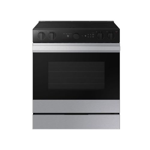 Picture of Samsung Bespoke Smart Slide-In Electric Range 6.3 cu. ft. with Air Sous Vide & Air Fry - NSE6DG8500SR