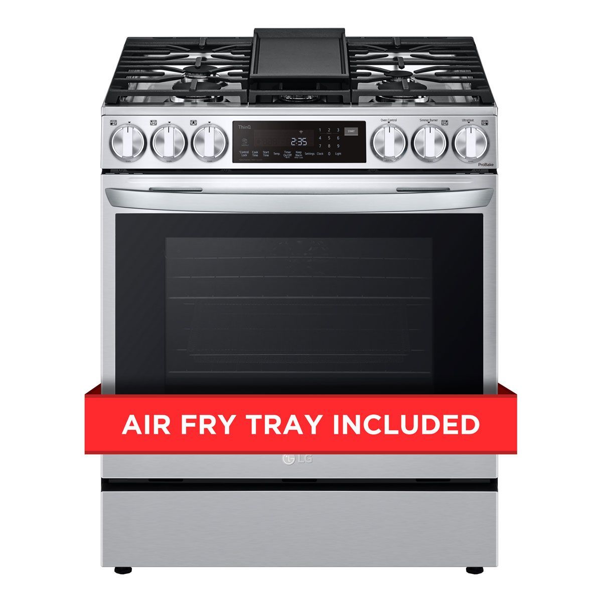 Picture of LG 6.3 cu. ft. Slide-In Gas Range WiFi Enabled w/ ProBake Convection - LSGL6335F