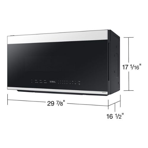 Picture of Samsung Bespoke Smart 2.1 cu. ft. Over-the-Range Microwave with Auto Connectivity & LCD Display - ME21DB670012