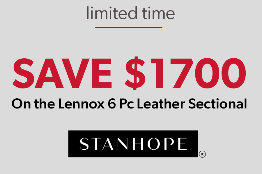 Save $1700 on Lennox Sectional